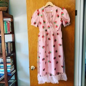 Shiran Fushi sequin strawberry tulle dress